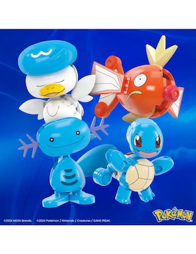 Mattel Mega Pokébolas Entrenador de tipo agua JCT42