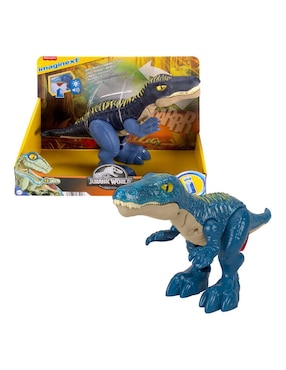 Figura de acción articulada Jurassic World collectors Mattel con luz y sonido