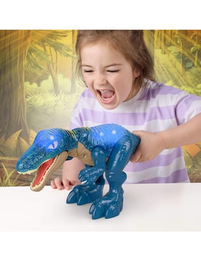 Figura de acción articulada Jurassic World collectors Mattel con luz y sonido