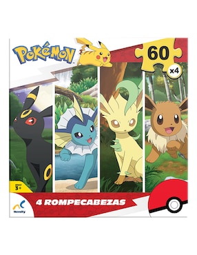 Rompecabezas Pokémon 4 en 1 Novelty 240 piezas