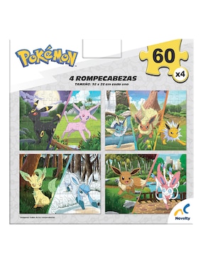 Rompecabezas Pokémon 4 en 1 Novelty 240 piezas