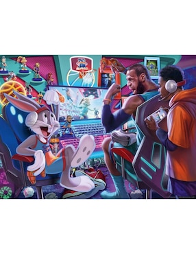 Rompecabezas película Bugs Bunny - Space Jam Gamestation Ravensburger 300 piezas