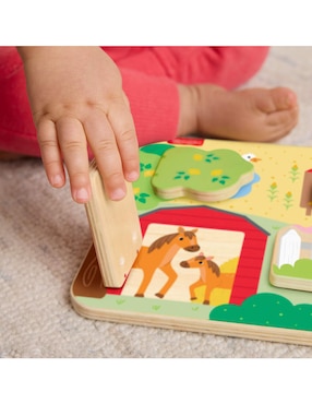 Wooden Farm Animals Board Mattel juego arte y manualidades infantil unisex