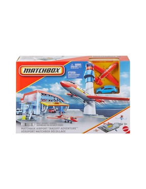 Play set vehículos Juego de Aeropuerto de Matchbox Mattel