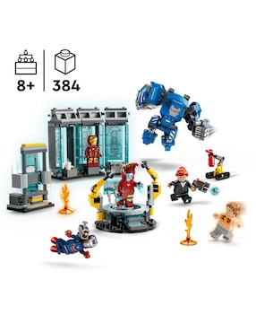 Lego Super Heroes Infinity Saga Laboratorio de Iron Man: Sala de Armaduras 76315