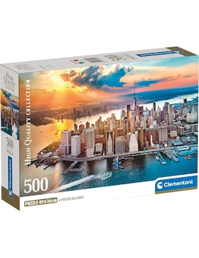 Rompecabezas Clementoni Lugares famosos del mundo Nueva York al atardecer 500 piezas