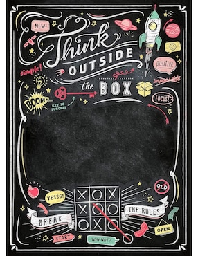 Rompecabezas Clementoni Abstracto BlackBoard Think Outside the Box 1000 piezas