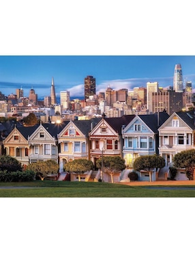 Rompecabezas Clementoni Lugares famosos del mundo San Francisco Painted Ladies 1000 piezas