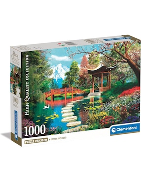Rompecabezas Clementoni Lugares famosos del mundo Jardin Fuji  1000 piezas