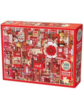 Rompecabezas Artistas Modernos Rojo Shelley Davies Cobble Hill 1000 piezas