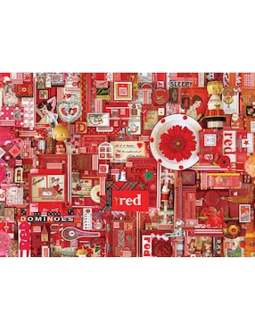 Rompecabezas Artistas Modernos Rojo Shelley Davies Cobble Hill 1000 piezas