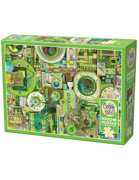 Rompecabezas Artistas Modernos Verde Shelley Davies Cobble Hill 1000 piezas