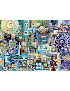 Rompecabezas Artistas Modernos Azul Shelley Davies Cobble Hill 1000 piezas