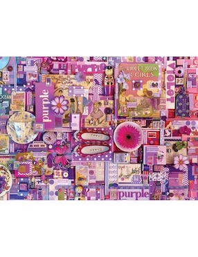 Rompecabezas Artistas Modernos Morado Shelley Davies Cobble Hill 1000 piezas