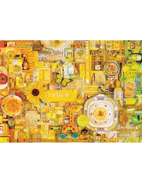 Rompecabezas Artistas Modernos Amarillo Shelley Davies Cobble Hill 1000 piezas