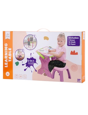 Mesa de aprendizaje convertible Toy Town para niños