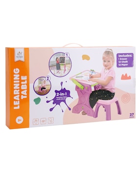 Mesa de aprendizaje convertible Toy Town para niños