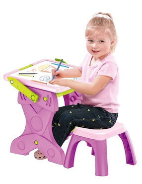 Mesa de aprendizaje convertible Toy Town para niños