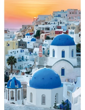 Rompecabezas Santorini Atardecer Santorini Clementoni 1000 piezas