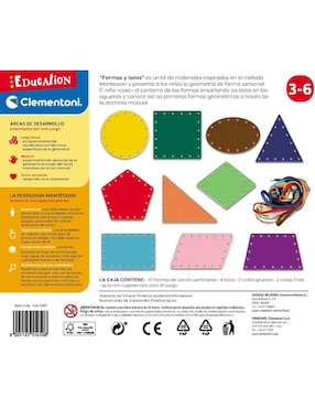 Montessori Formas Y Lazos Clementoni