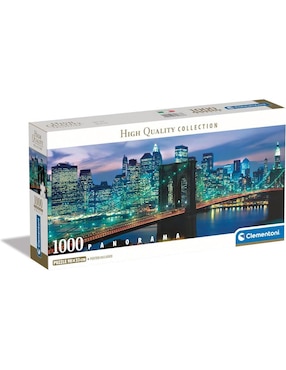 Rompecabezas Puente de Brooklyn, Nueva York Panorama Nueva York Brooklyn Bridge Clementoni 1000 piezas