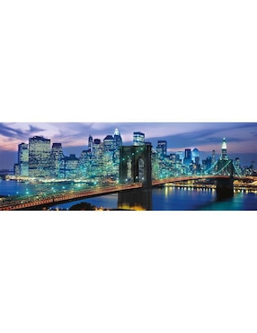 Rompecabezas Puente de Brooklyn, Nueva York Panorama Nueva York Brooklyn Bridge Clementoni 1000 piezas