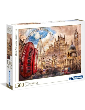 Rompecabezas Londres Vintage London Clementoni 1500 piezas