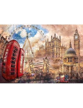 Rompecabezas Londres Vintage London Clementoni 1500 piezas
