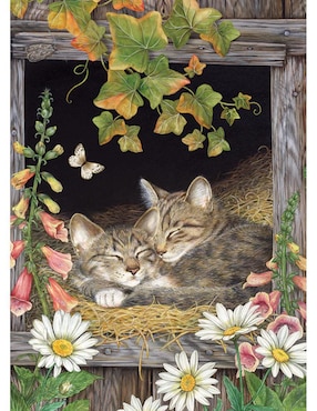 Rompecabezas Gatito Michis Cobble Hill 500 piezas
