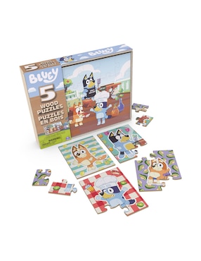 Rompecabezas Bluey 5 en 1 Spin Master 57 piezas