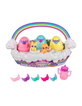 Muñeca mini Hatchimals Spinmaster Neon Reinbow