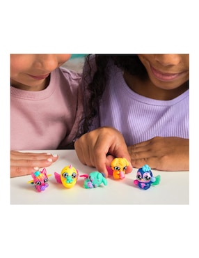 Muñeca mini Hatchimals Spinmaster Neon Reinbow