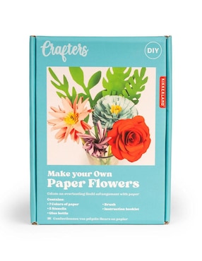 Crafters flores de papel Kikkerland