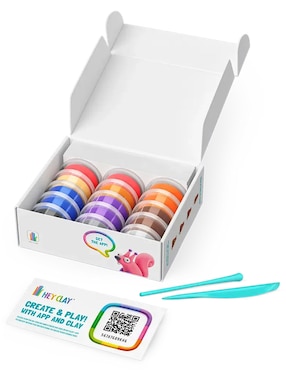 Set arcilla para moldear animales bosque hey clay