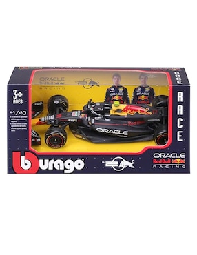 Automóvil deportivo Bburago escudería f1 pérez Oracle Red Bull Racing