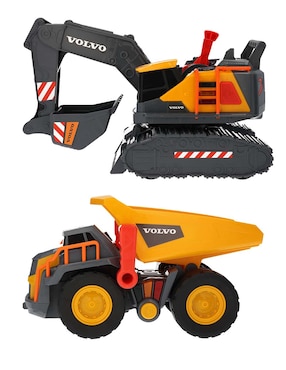 Set vehículo de construcción Dickie Volvo