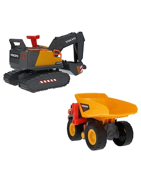 Set vehículo de construcción Dickie Volvo
