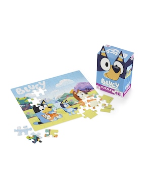 Rompecabezas Bluey y Bingo Spin Master 48 piezas