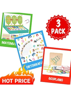 Juguetes Educativos: Matemáticas, Abecedario Y Geoplano Magicamente juego armable infantil unisex