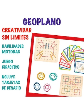 Juguetes Educativos: Matemáticas, Abecedario Y Geoplano Magicamente juego armable infantil unisex
