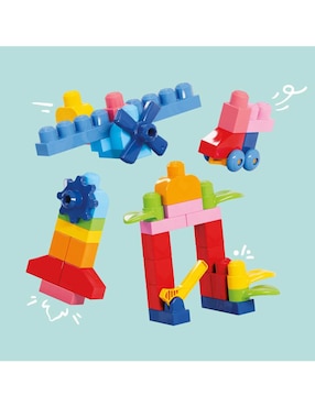 Mattel Mega Bloks bolsa clásica con 130 bloques JFF50