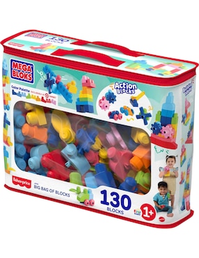 Mattel Mega Bloks bolsa clásica con 130 bloques JFF50