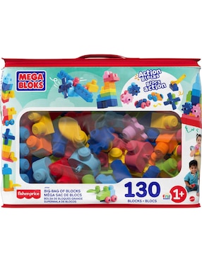 Mattel Mega Bloks bolsa clásica con 130 bloques JFF50