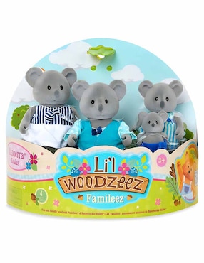 Set muñecas Woodzeez Familia de Koalas