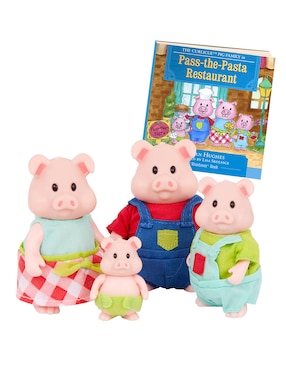 Set muñecas Woodzeez Familia de cerditos