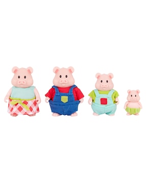 Set muñecas Woodzeez Familia de cerditos