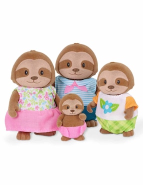 Set muñecas Woodzeez Familia de perezosos