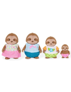 Set muñecas Woodzeez Familia de perezosos
