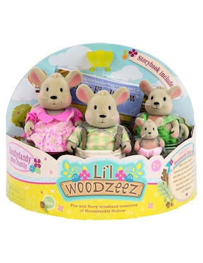 Set muñecas Woodzeez Familia de ratones