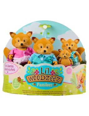 Set muñeca Woodzeez Familia de Zorros